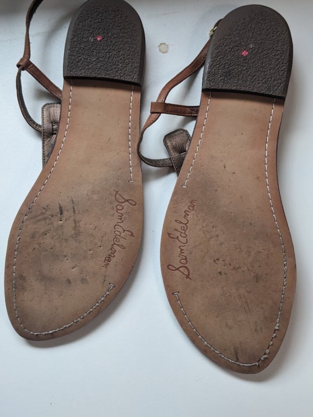 Sam Edelman Gigi brown leather sandals women's size 11 11M - Picture 2 of 3